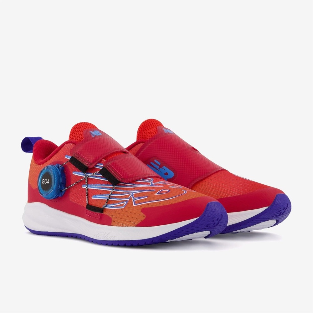 Size 13 Wide youth Boys New Balance Kids Red and Blue Sneakers